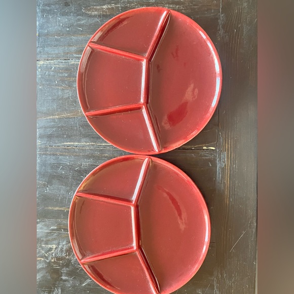 Steuler Keramik West Germany 4350 divided fondue plates RARE - Picture 6 of 7